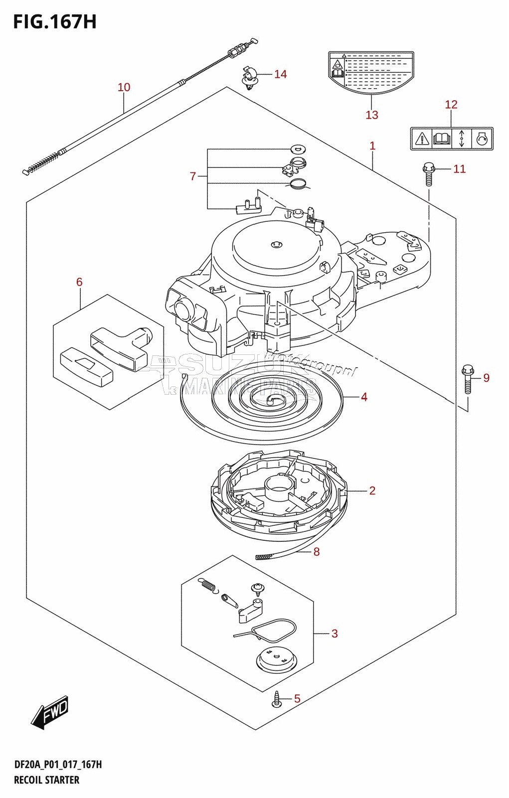 RECOIL STARTER (DF20A:P01)