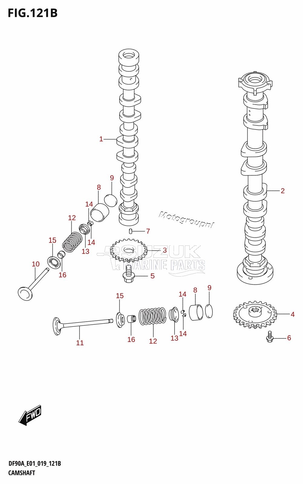 CAMSHAFT (DF80A)