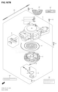 00995F-310001 (2013) 9.9hp P01-Gen. Export 1 (DF9.9BP  DF9.9BR) DF9.9B drawing RECOIL STARTER (DF9.9BR:P01)