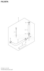 14004F-140001 (2021) 140hp E11 E40-Gen. Export 1-and 2 (DF140BG) DF140BG drawing OPT:WATER PRESSURE GAUGE SUB KIT