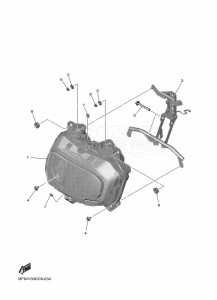 ESS025 drawing HEADLIGHT