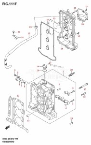 DF40A From 04003F-310001 (E01)  2013 drawing CYLINDER HEAD (DF50ATH:E01)