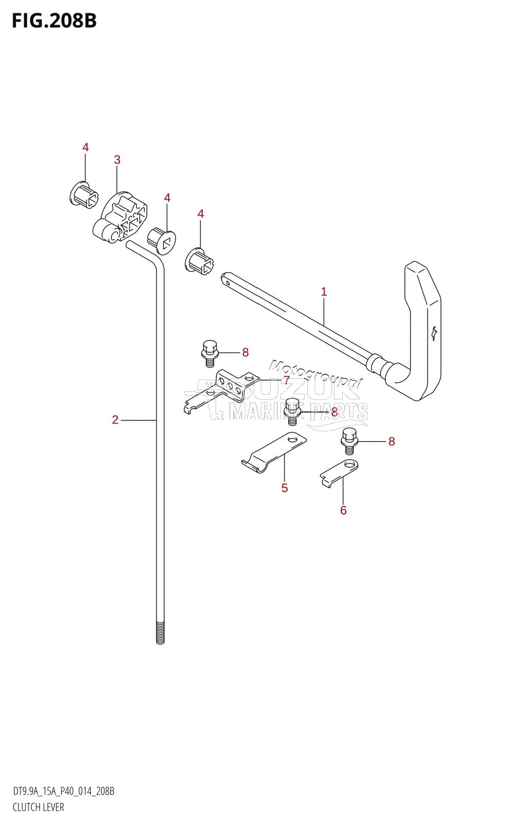 CLUTCH LEVER (DT9.9AK:P40)