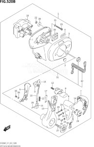 17503P-240001 (2022) 175hp E11-Gen. Export 2 (DF175AP    DF175AP) DF175AP drawing OPT:FLUSH MOUNT REMOCON (022)