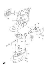 Outboard DF 70A drawing Drive Shaft Housing