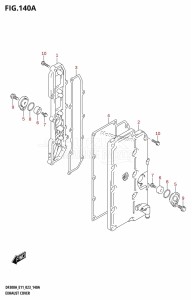 DF300A From 30002P-240001 (E40)  2022 drawing EXHAUST COVER