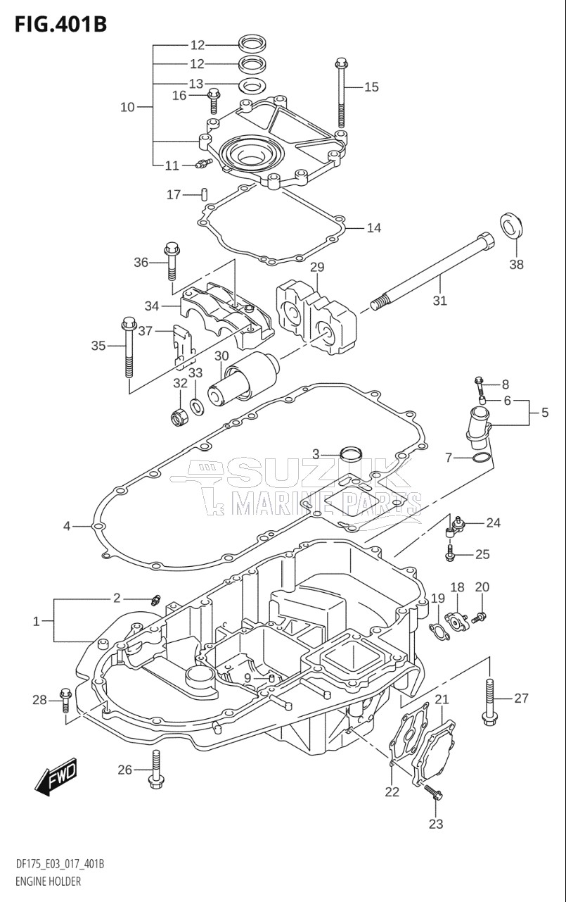 ENGINE HOLDER (DF150Z:E03)