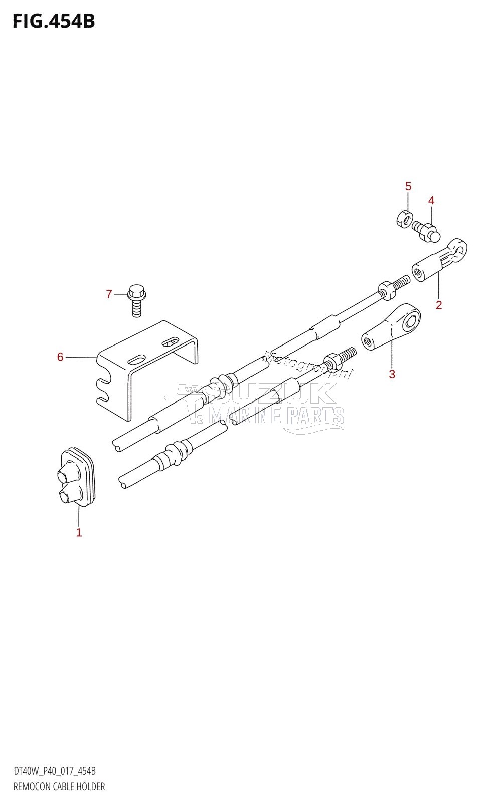 REMOCON CABLE HOLDER (DT40WR:P90)