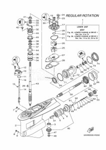 F350AETU drawing PROPELLER-HOUSING-AND-TRANSMISSION-1