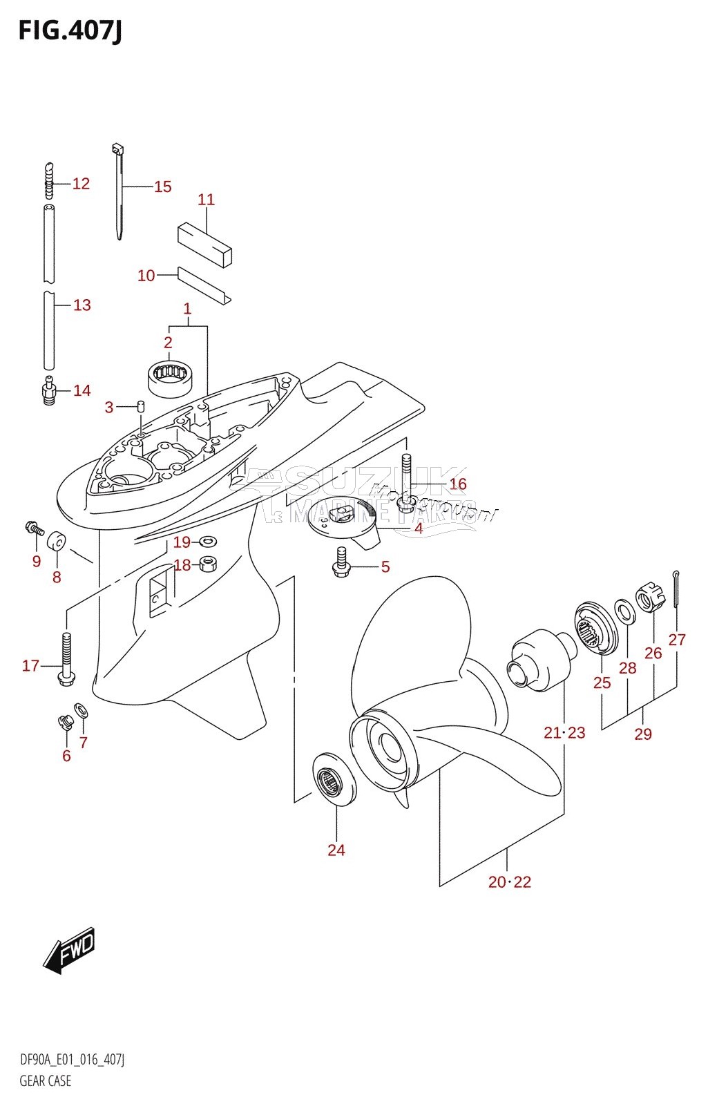 GEAR CASE (DF90ATH:E01)