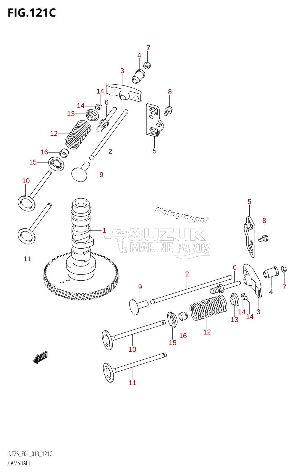 CAMSHAFT (DF25Q:E01)