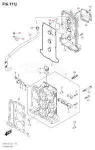 05004F-710001 (2017) 50hp E01-Gen. Export 1 (DF50AVT  DF50AVTH) DF50A drawing CYLINDER HEAD (DF60AQH:E01)