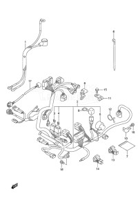 Outboard DF 9.9B drawing Harness Remote Control