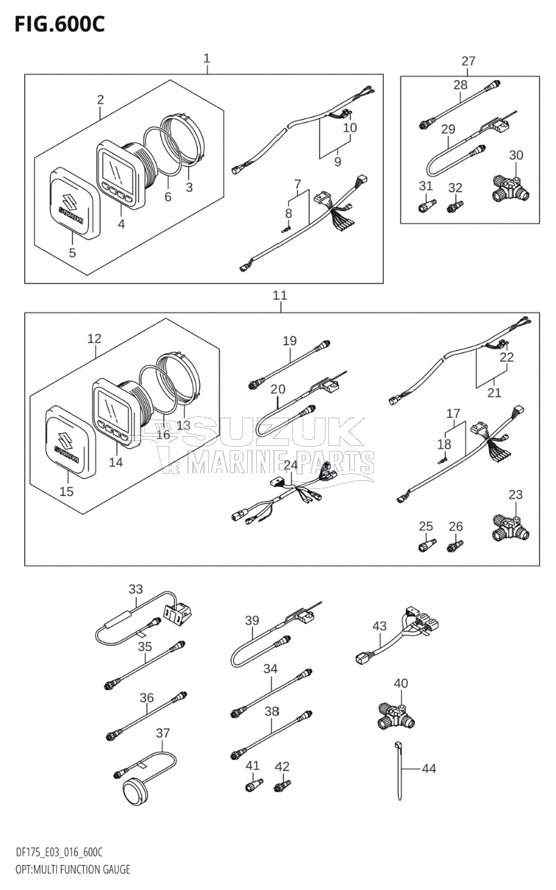 OPT:MULTI FUNCTION GAUGE (DF175T:E03)