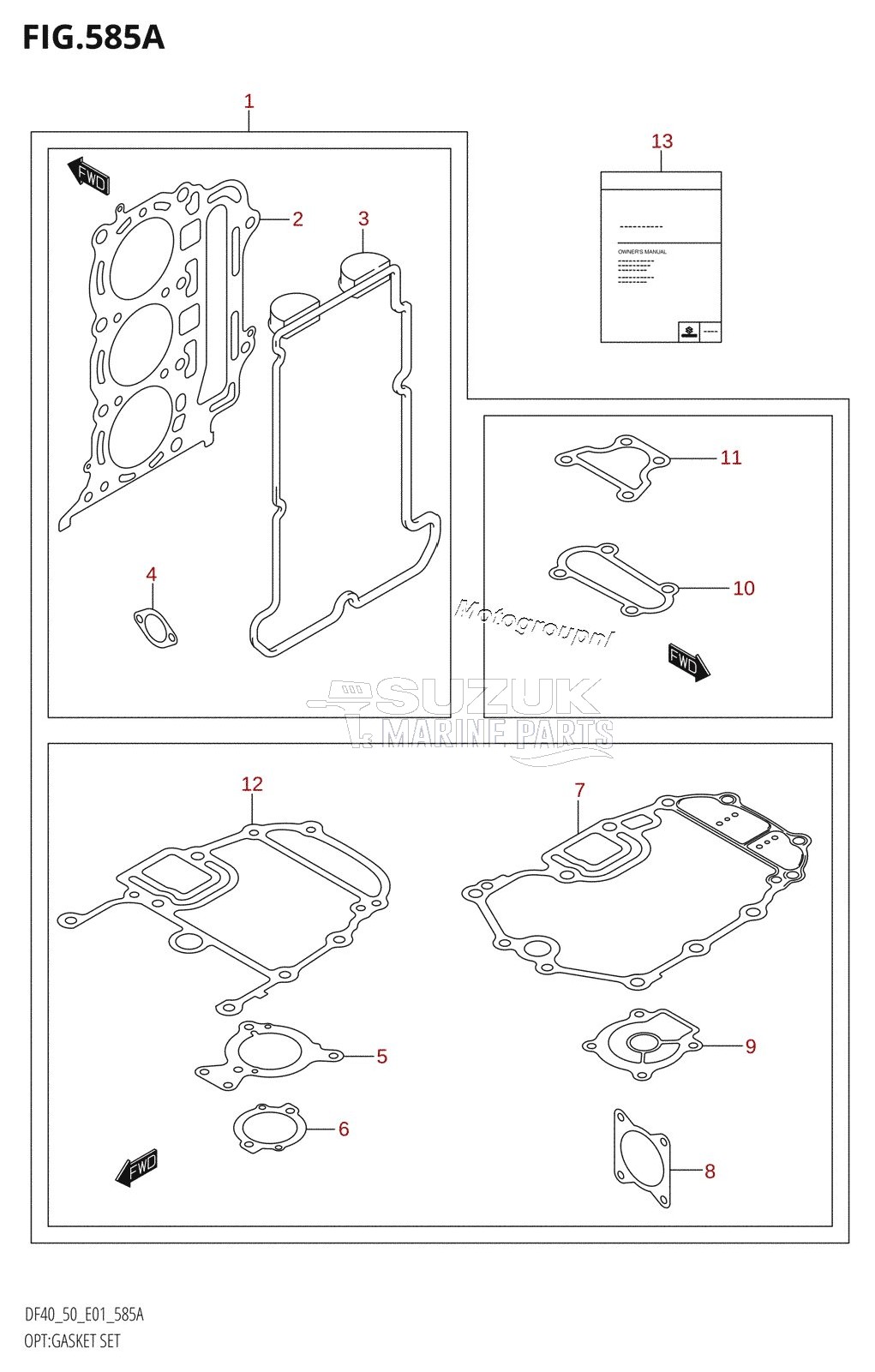 OPT:GASKET SET