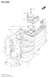 DF150AZ From 15003Z-040001 (E03)  2020 drawing INTAKE MANIFOLD /​ THROTTLE BODY