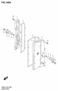 DF250 From 25003F-040001 (E01 E03 E40)  2020 drawing EXHAUST COVER