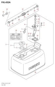 DT25 From 02501K-151001 (E13)  2001 drawing FUEL TANK