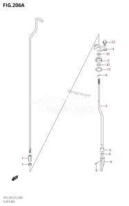 DF25 From 02503F-310001 (E03)  2013 drawing CLUTCH ROD