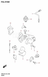 DF50A From 05003F-510001 (E01)  2015 drawing SENSOR (DF60ATH:E40)