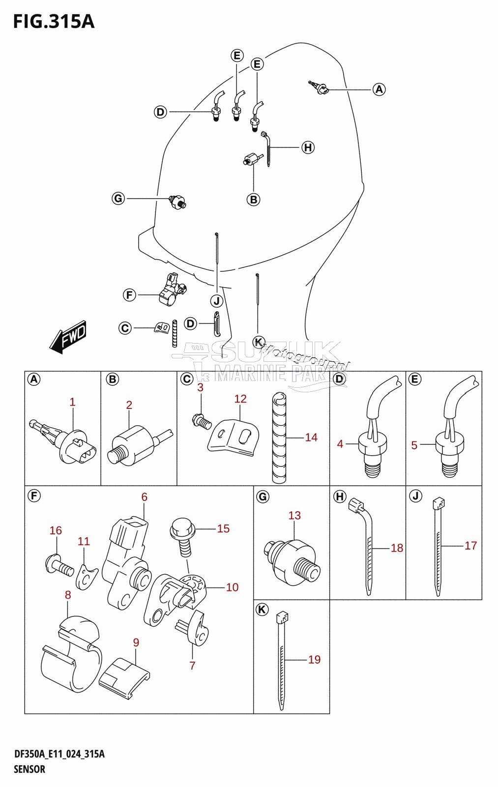 SENSOR (DF350AMD,DF300BMD)