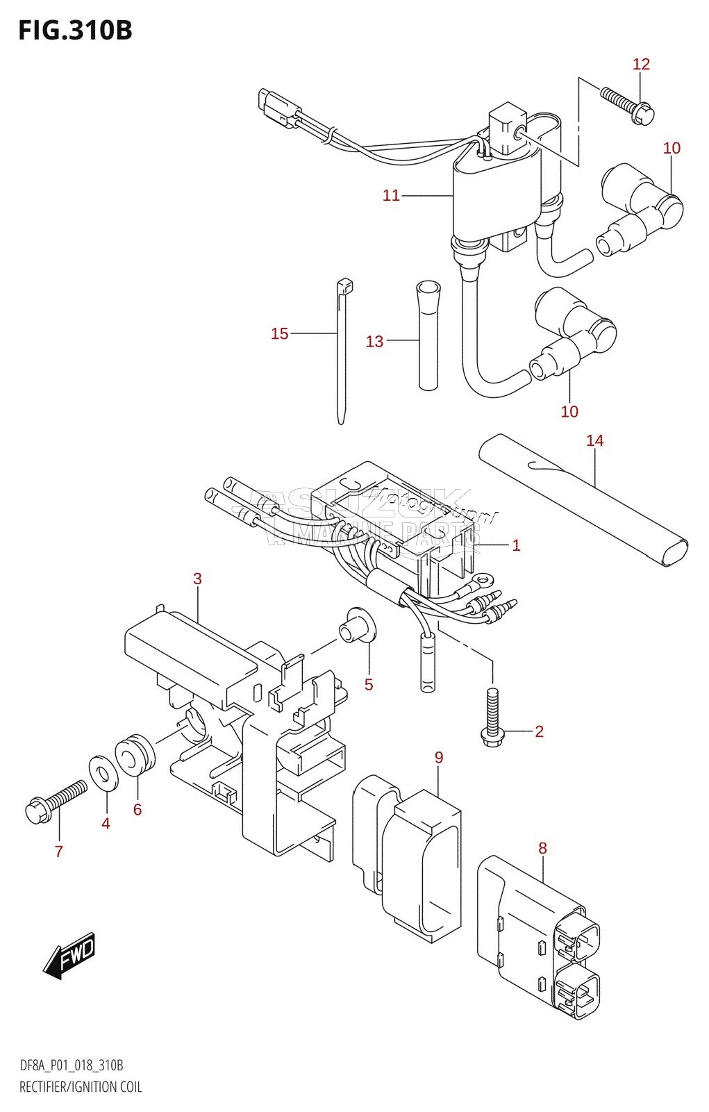 RECTIFIER /​ IGNITION COIL (DF8AR,DF9.9AR)