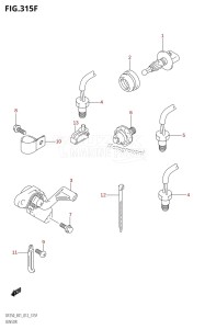 DF200 From 20002F-210001 (E01 E40)  2012 drawing SENSOR (DF225T:E40)