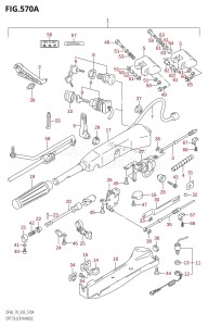 DF70 From 07001F-780001 (E03)  2007 drawing OPT:TILLER HANDLE