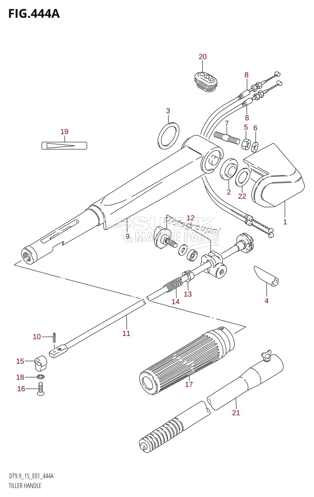 TILLER HANDLE