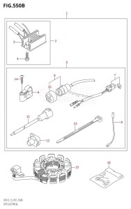 DF15 From 01503F-010001 (P01)  2010 drawing OPT:ELECTRICAL (K5,K6,K7,K8,K9,K10,011)