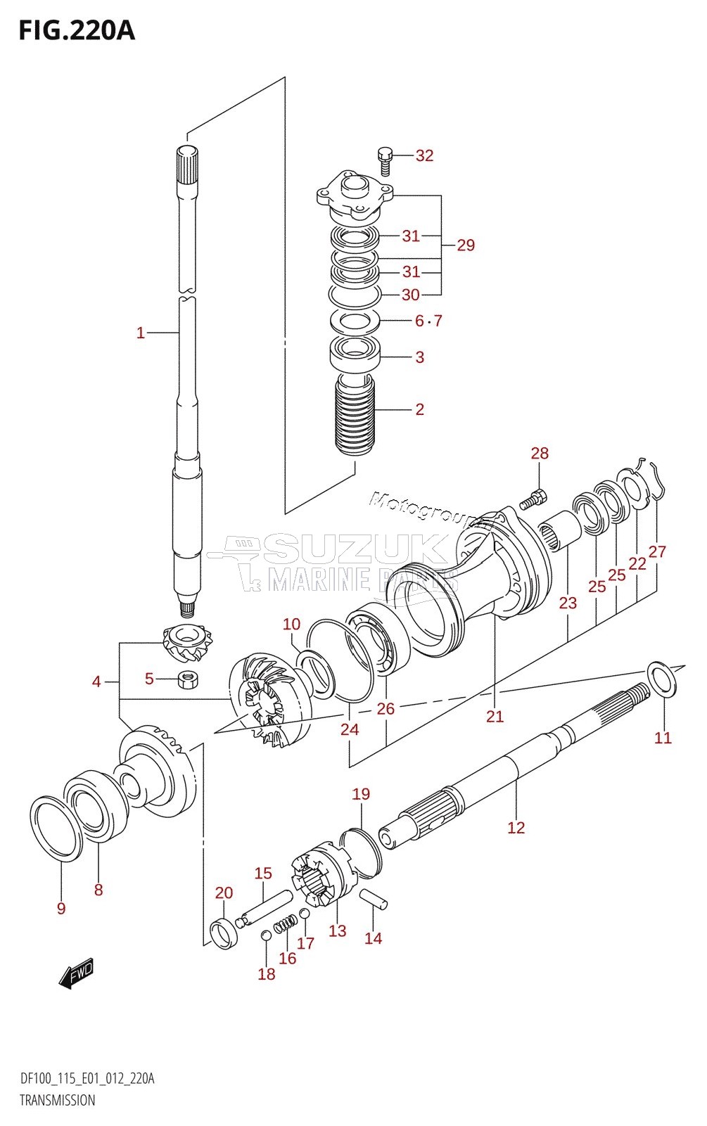 TRANSMISSION (DF100T:E01)