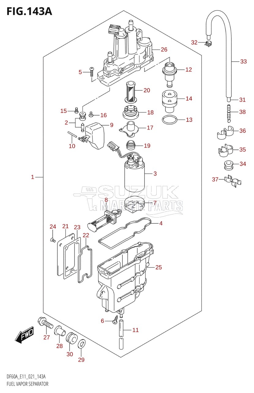 FUEL VAPOR SEPARATOR (E01,E03,E11,E34)