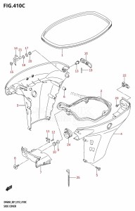 DF60A From 06002F-310001 (E01 E40)  2013 drawing SIDE COVER (DF40AST:E34)