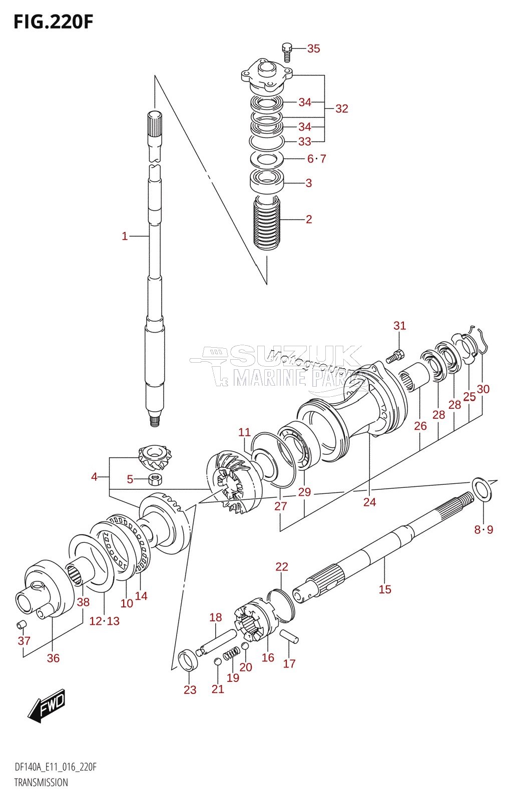 TRANSMISSION (DF140AT:E11)