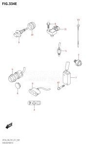 03003F-710001 (2017) 30hp P01 P40-Gen. Export 1 (DF30A  DF30AQ  DF30AR  DF30AT  DF30ATH  DT30  DT30R) DF30A drawing SENSOR / SWITCH (DF30A:P40)