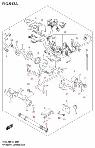 DF9.9B From 00995F-140001 (E01 P01   -)  2021 drawing OPT:REMOTE CONTROL PARTS (DF9.9B,DF15A,DF20A)