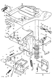 DT15 From 01501-718639 ()  1987 drawing SWIVEL BRACKET