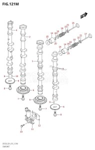 DF225T From 22503F-510001 (E01 E40)  2015 drawing CAMSHAFT (DF250Z:E40)