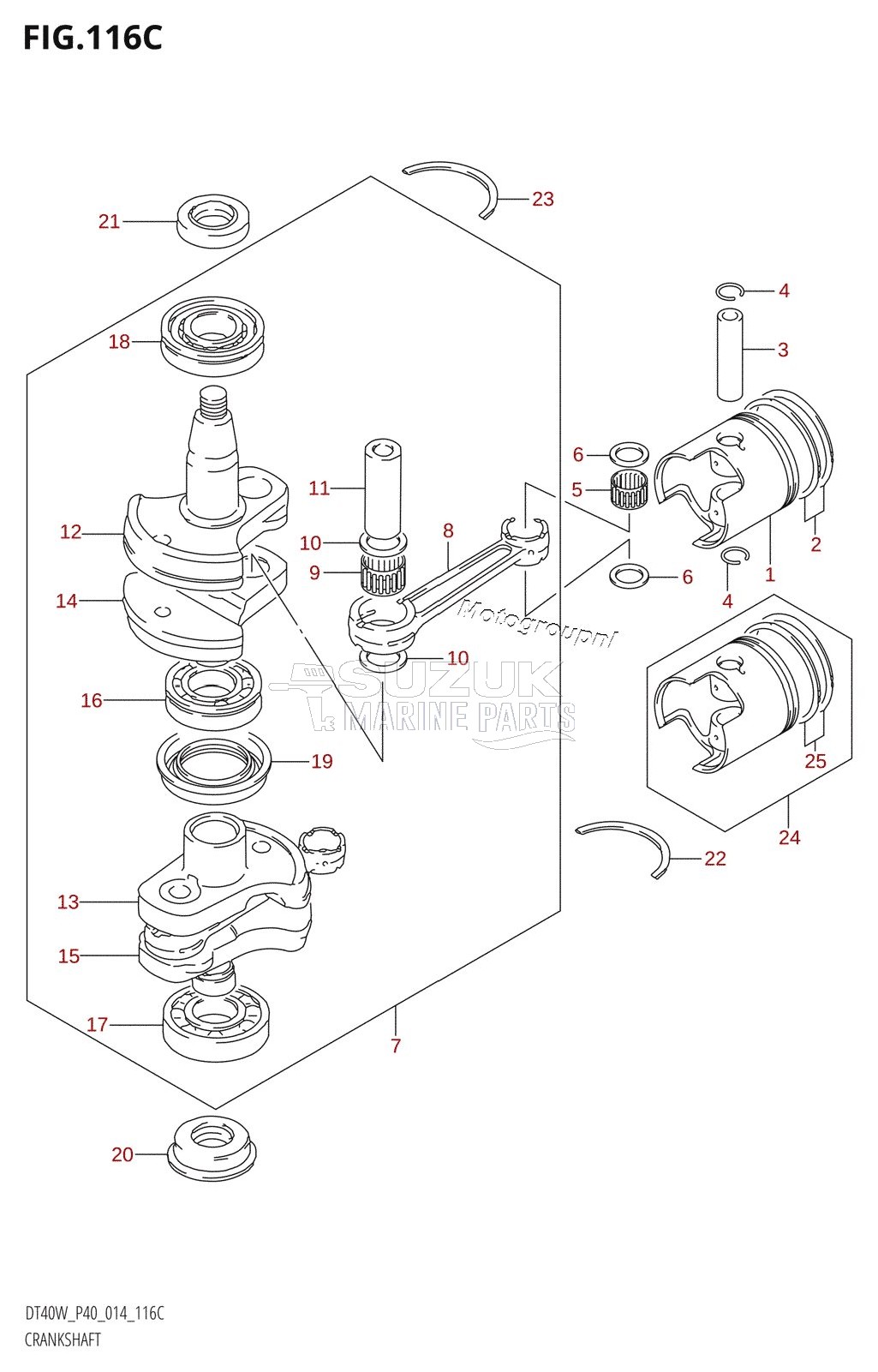 CRANKSHAFT (DT40WR:P40)