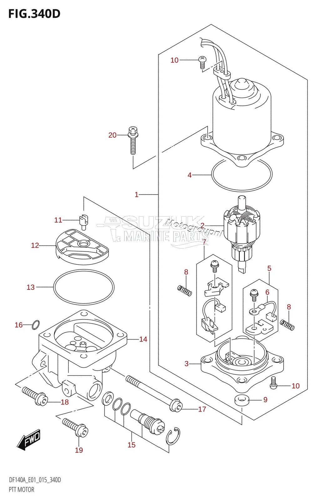 PTT MOTOR (DF115AZ:E01)