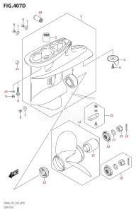 DF40A From 04003F-040001 (E01)  2020 drawing GEAR CASE (DF60A:E40)