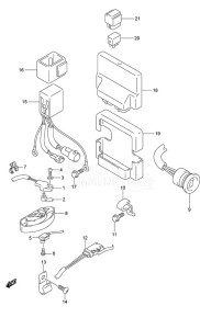 DF 225 drawing PTT Switch/Engine Control Unit