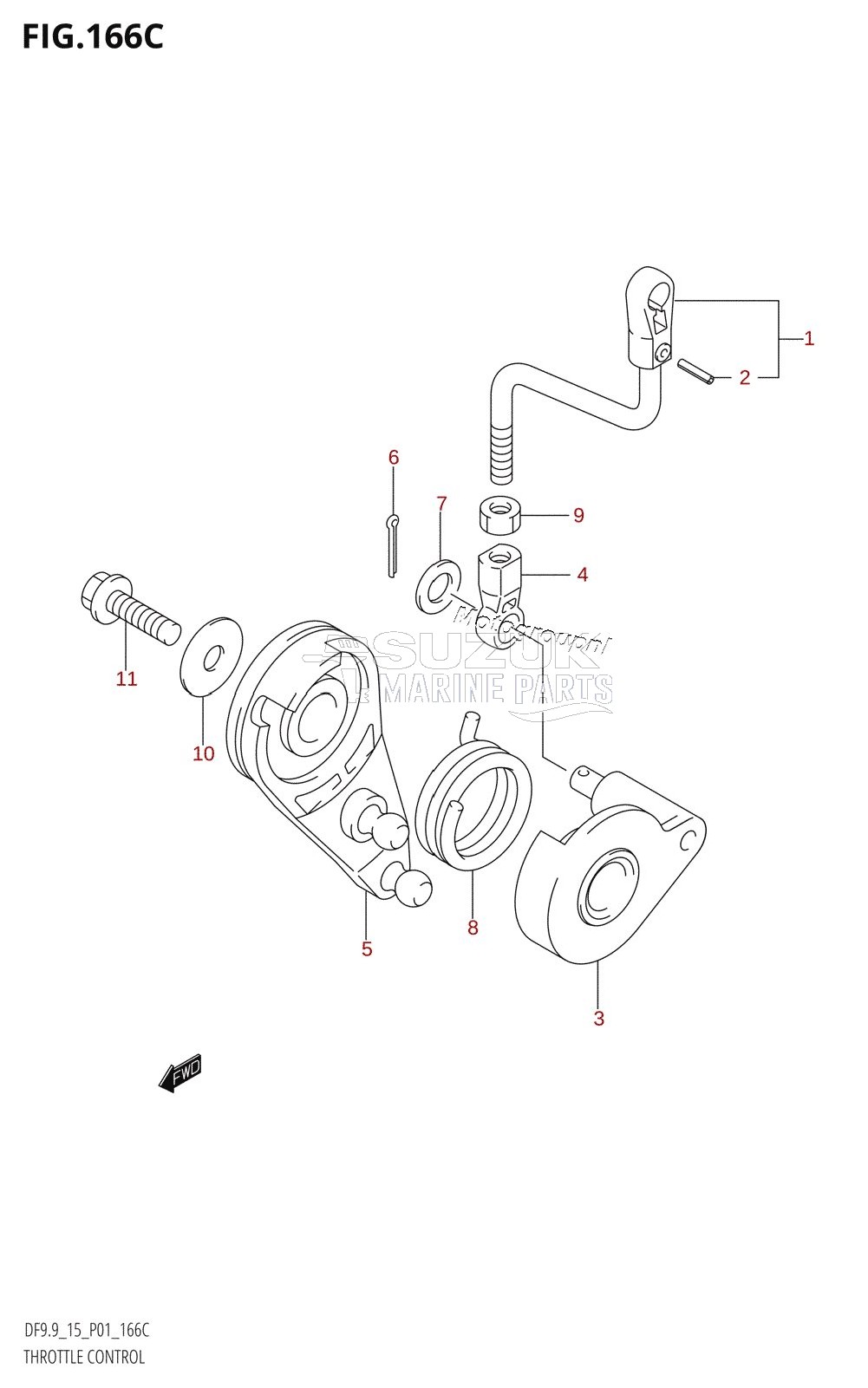 THROTTLE CONTROL (DF9.9R:(K5,K6,K7,K8,K9),DF15R:(K5,K6,K7,K8,K9,K10,011))