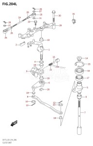 DF150ZG From 15002Z-410001 (E40)  2014 drawing CLUTCH SHAFT (DF175TG:E01)