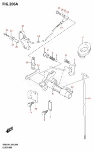 DF8A From 00801F-910001 (P01)  2019 drawing CLUTCH ROD (DF8A,DF9.9A)