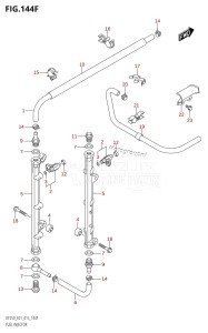 DF200 From 20002F-510001 (E01 E40)  2005 drawing FUEL INJECTOR (DF225T:E40)