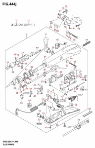 DF40A From 04004F-410001 (E34-Italy)  2014 drawing TILLER HANDLE (DF60AVTH:E01)