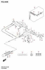 DF9.9B From 00995F-610001 (P03)  2016 drawing TILLER HANDLE (DF20A:P03)