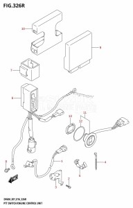 DF60A From 06003F-610001 (E01 E40)  2016 drawing PTT SWITCH /​ ENGINE CONTROL UNIT (DF60AVT:E01)