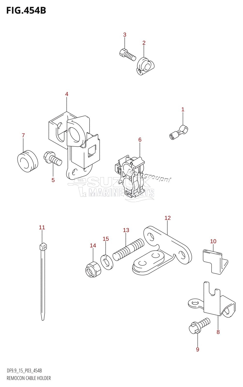 REMOCON CABLE HOLDER (DF9.9T)